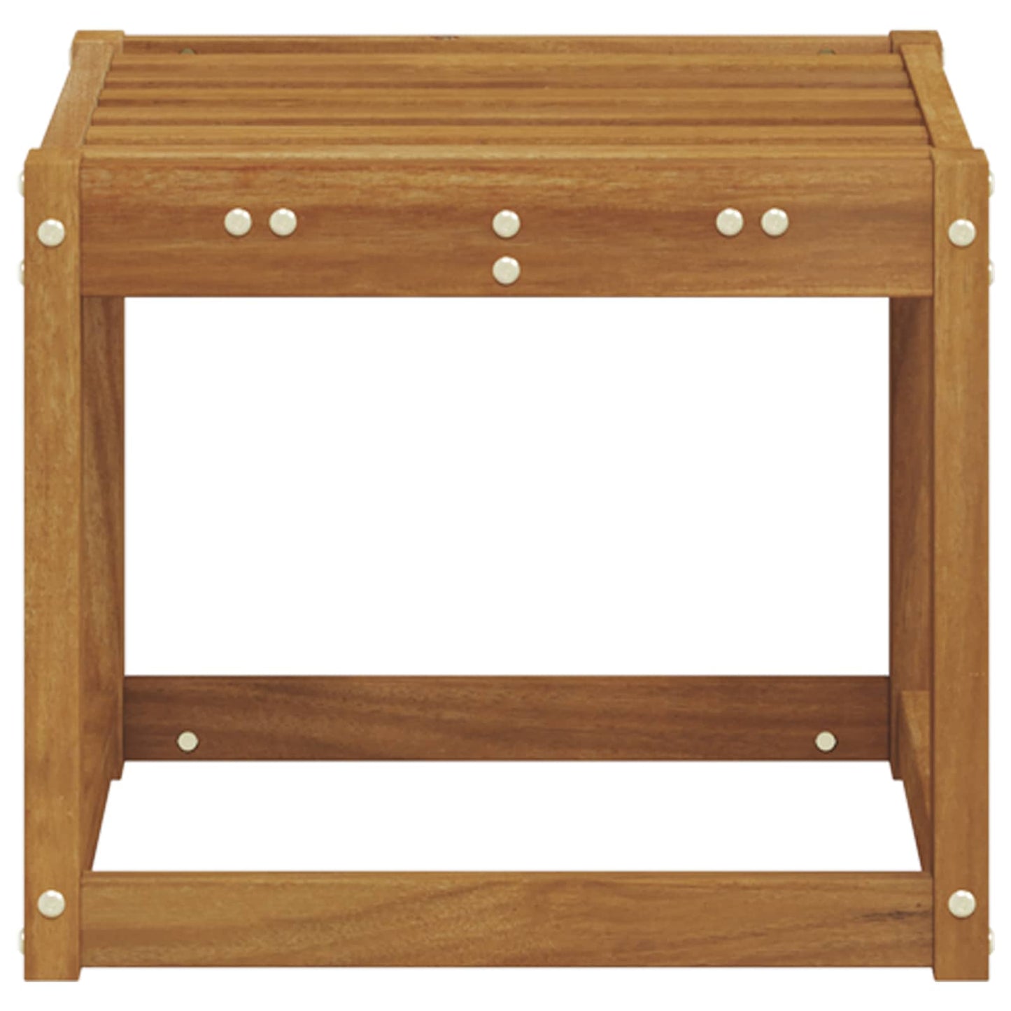 Stool Bench Natural 43 x 43 x 37 cm Solid Acacia Wood