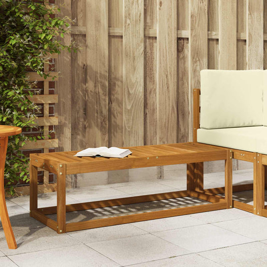 Outdoor Stool Bench Solid Acacia Wood Natural 115 x 43 x 37 cm
