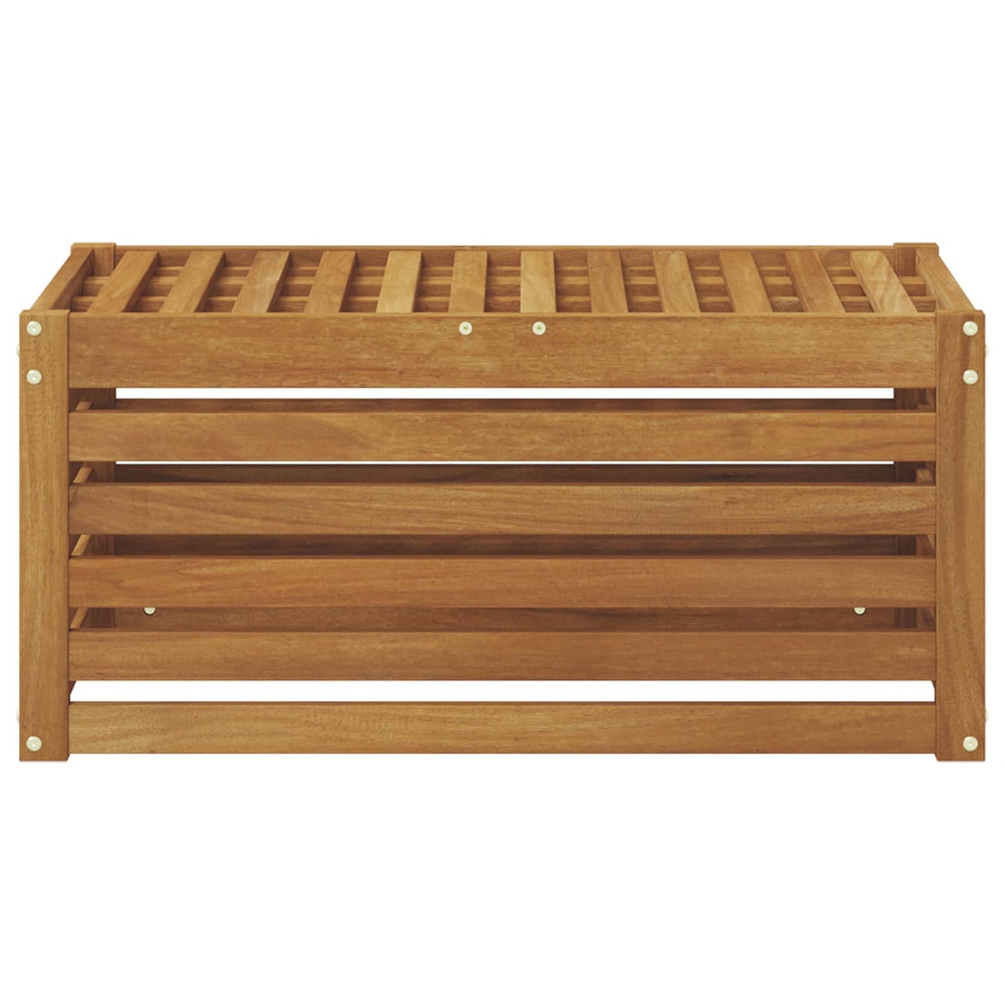Outdoor Stool Bench Natural 79 x 43 x 37 cm Solid Acacia Wood