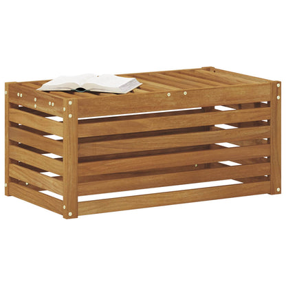 Outdoor Stool Bench Natural 79 x 43 x 37 cm Solid Acacia Wood