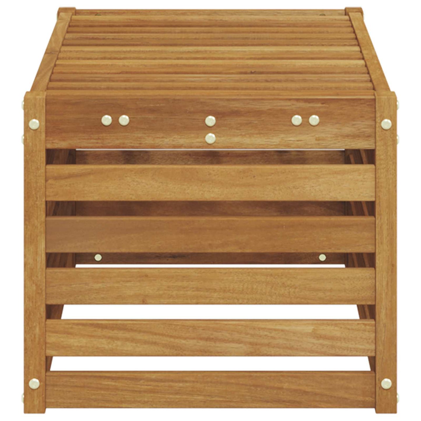 Outdoor Stool Bench Natural 79 x 43 x 37 cm Solid Acacia Wood