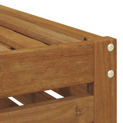 Outdoor Stool Bench Natural 115 x 43 x 37 cm Solid Acacia Wood