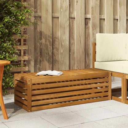 Outdoor Stool Bench Natural 115 x 43 x 37 cm Solid Acacia Wood