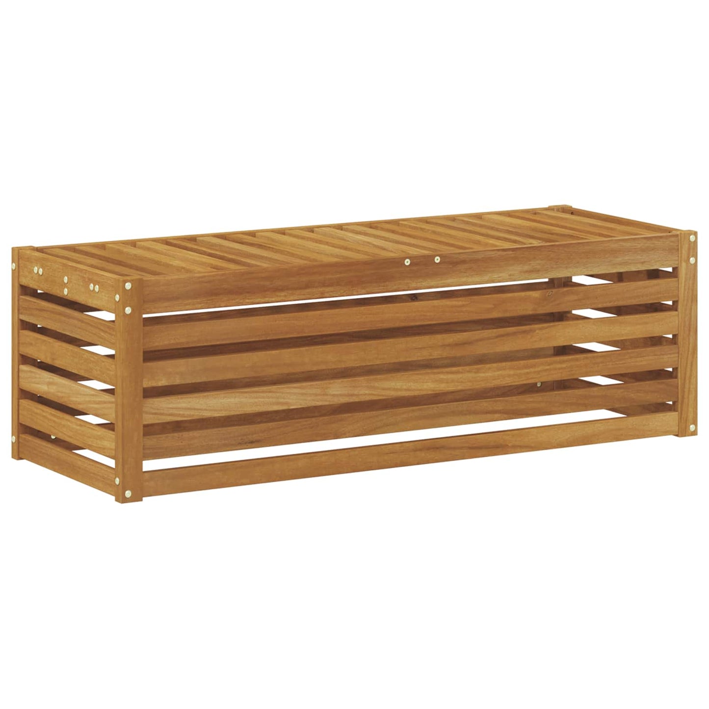 Outdoor Stool Bench Natural 115 x 43 x 37 cm Solid Acacia Wood