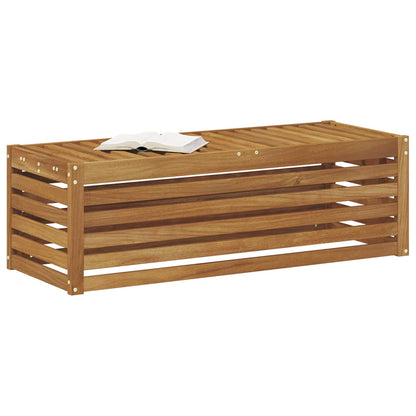 Outdoor Stool Bench Natural 115 x 43 x 37 cm Solid Acacia Wood