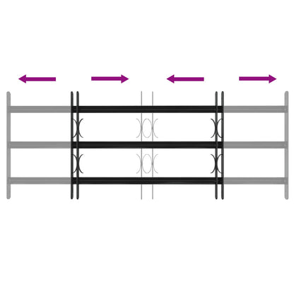 Window Security Grille 116 x 45 cm Galvanized Steel