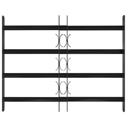 Window Grille 75.5 x 60 cm Powder-Coated Steel Black