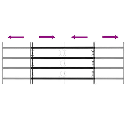Window Security Grille 175 x 60 cm Galvanized Steel