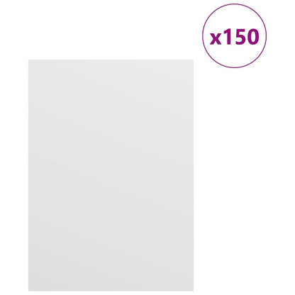 Decor Panels 150 pcs White 15 x 21 x 0.27 cm Engineered Wood