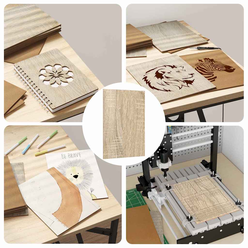 Decor Panels 12 pcs Sonoma Oak 15 x 21 x 0.27 cm