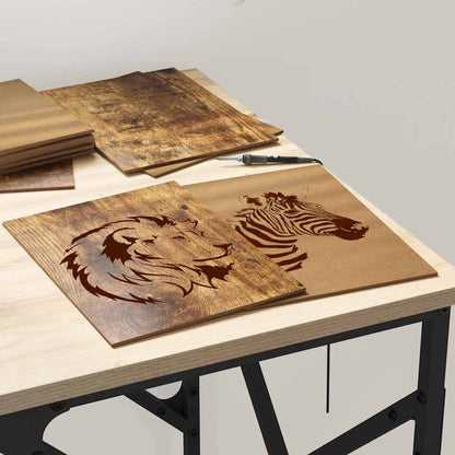Decor Panels 12 pcs Smoked Oak 15 x 21 x 0.27 cm