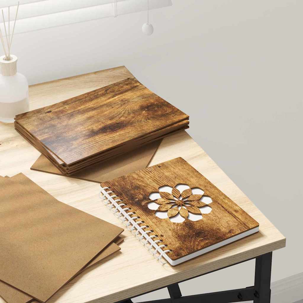 Decor Panels 50 pcs Smoked Oak 15 x 21 x 0.27 cm