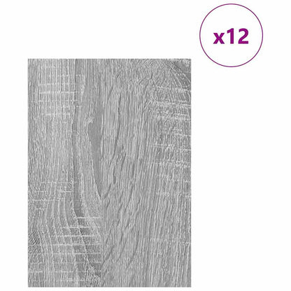 Decor Panels 12 pcs Grey Sonoma 15 x 21 x 0.27 cm