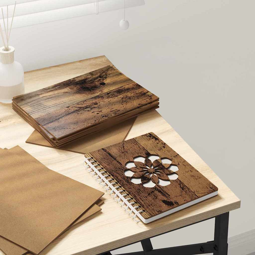 Decor Panels 150 pcs Old Wood 15 x 21 x 0.27 cm Engineered Wood