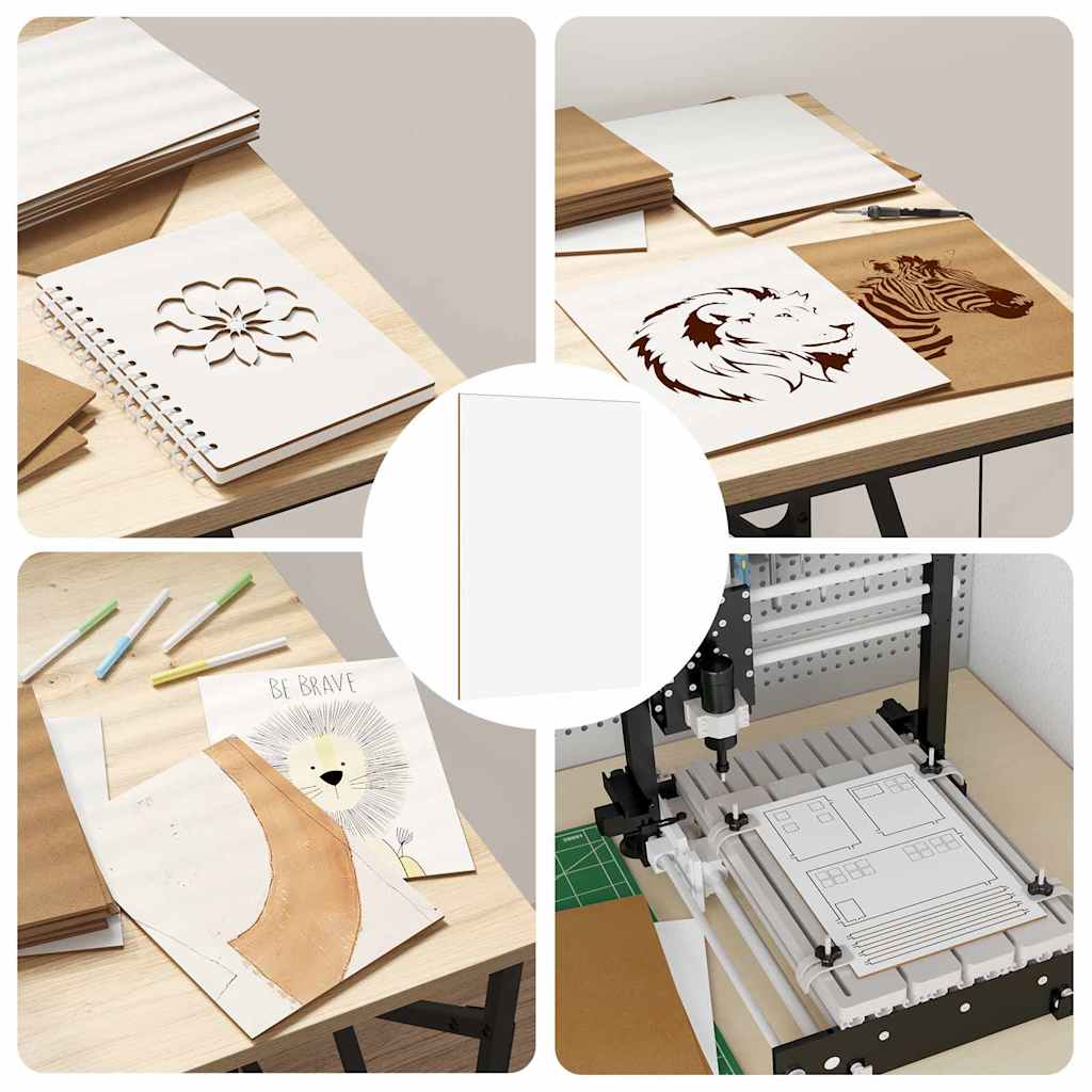 Decor Panels 12 pcs White 21 x 30 x 0.27 cm Engineered Wood