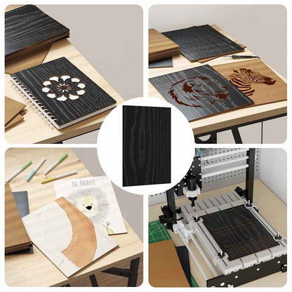 Decor Panels 12 pcs Black Oak 21 x 30 x 0.27 cm Engineered Wood