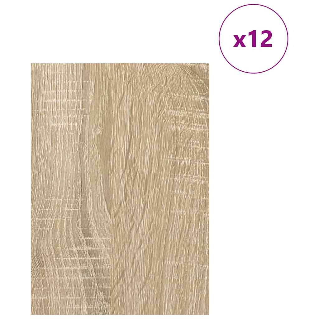 Decor Panels 12 pcs Sonoma Oak 21 x 30 x 0.27 cm