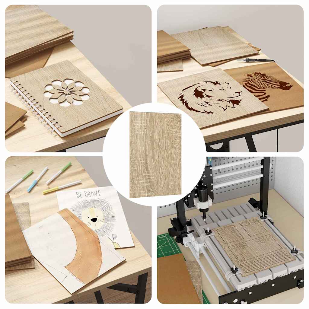 Decor Panels 50 pcs Sonoma Oak 21 x 30 x 0.27 cm