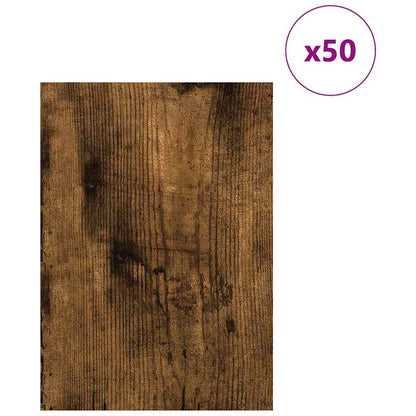 Decor Panels 50 pcs Smoked Oak 21 x 30 x 0.27 cm