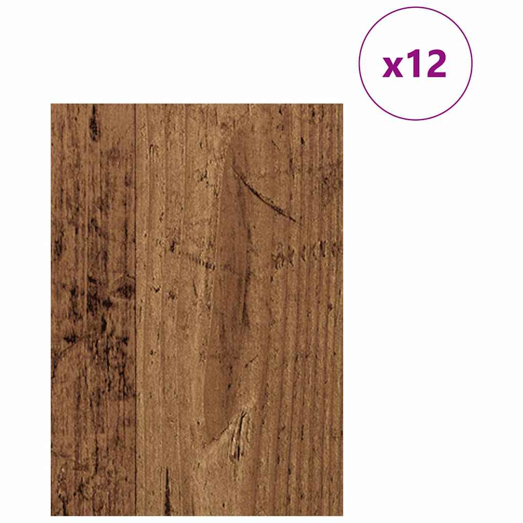 Decor Panels 12 pcs Old Wood 21 x 30 x 0.27 cm Engineered Wood