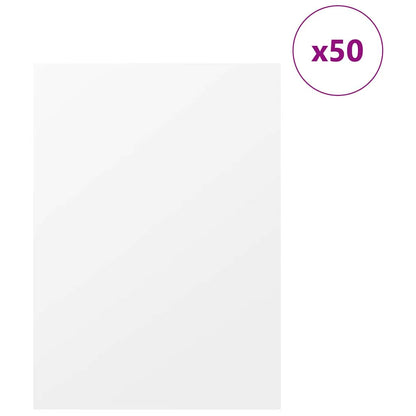 Decor Panels 50 pcs White 30 x 42 x 0.27 cm Engineered Wood