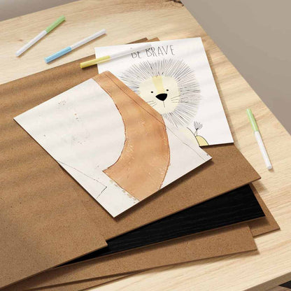 Decor Panels 50 pcs Black Oak 30 x 42 x 0.27 cm Engineered Wood
