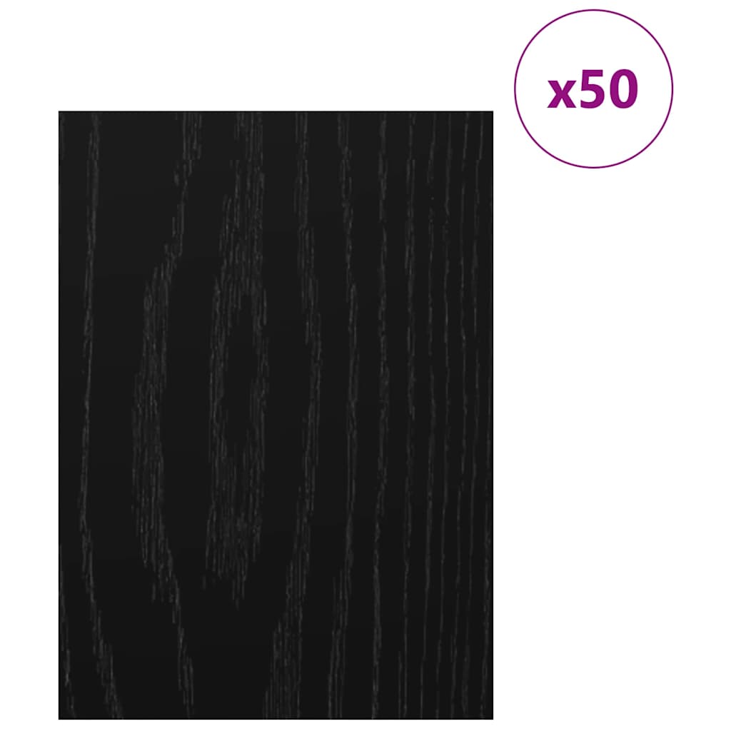 Decor Panels 50 pcs Black Oak 30 x 42 x 0.27 cm Engineered Wood