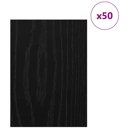 Decor Panels 50 pcs Black Oak 30 x 42 x 0.27 cm Engineered Wood