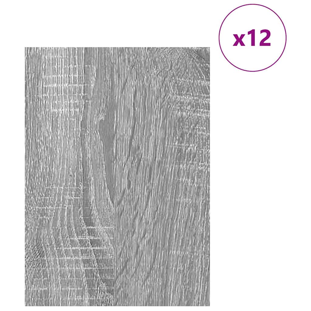 Decor Panels 12 pcs Grey Sonoma 30 x 42 x 0.27 cm