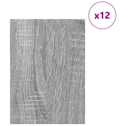 Decor Panels 12 pcs Grey Sonoma 30 x 42 x 0.27 cm