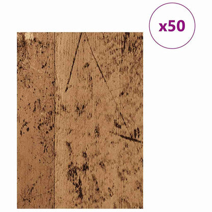 Decor Panels 50 pcs Old Wood 30 x 42 x 0.27 cm Engineered Wood