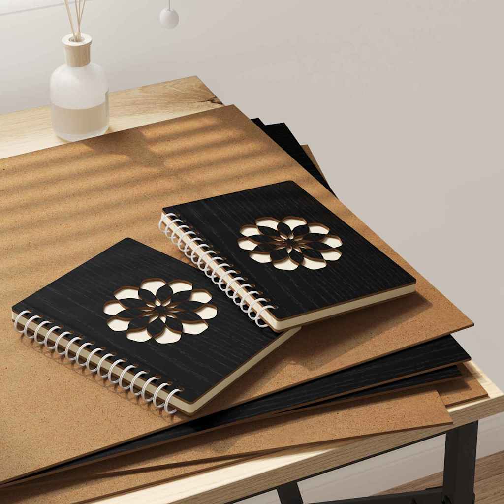 Decor Panels 12 pcs Black Oak 40 x 60 x 0.27 cm Engineered Wood
