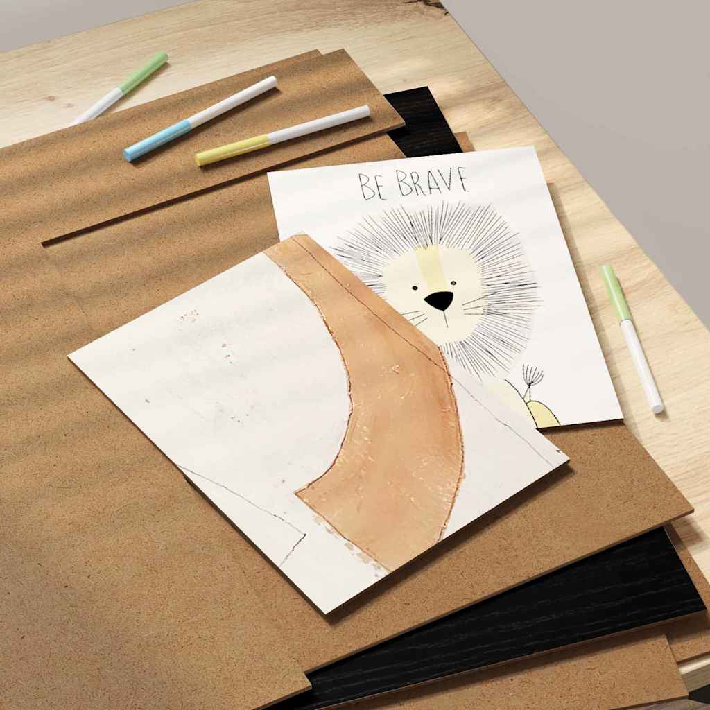 Decor Panels 50 pcs Black Oak 40 x 60 x 0.27 cm Engineered Wood