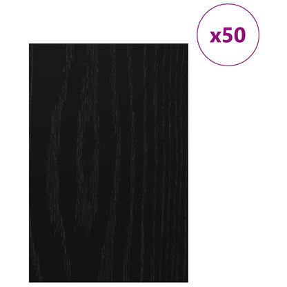 Decor Panels 50 pcs Black Oak 40 x 60 x 0.27 cm Engineered Wood