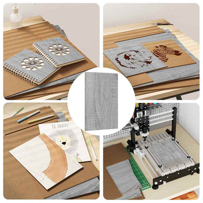 Decor Panels 12 pcs Grey Sonoma 40 x 60 x 0.27 cm