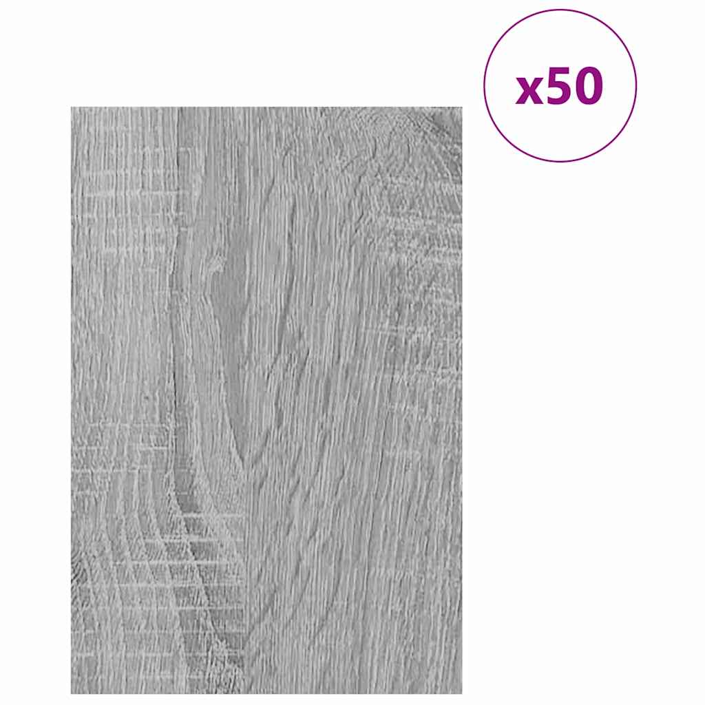 Decor Panels 50 pcs Grey Sonoma 40 x 60 x 0.27 cm
