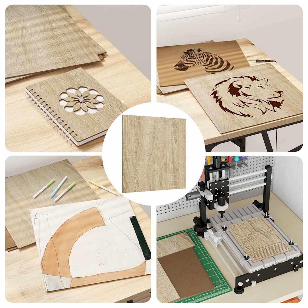 Decor Panels 50 pcs Sonoma Oak 30 x 30 x 0.27 cm