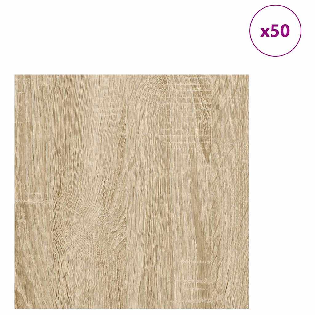 Decor Panels 50 pcs Sonoma Oak 30 x 30 x 0.27 cm