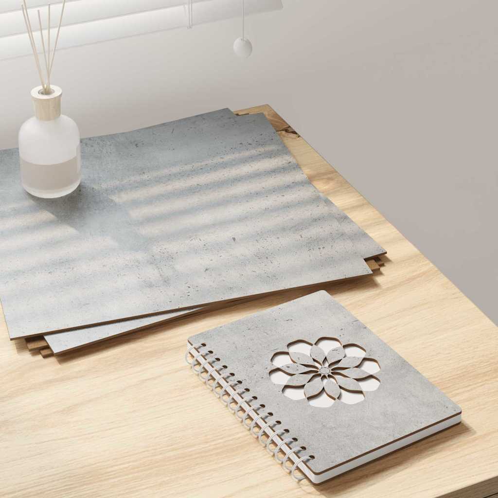 Decor Panels 50 pcs Concrete Grey 30 x 30 x 0.27 cm
