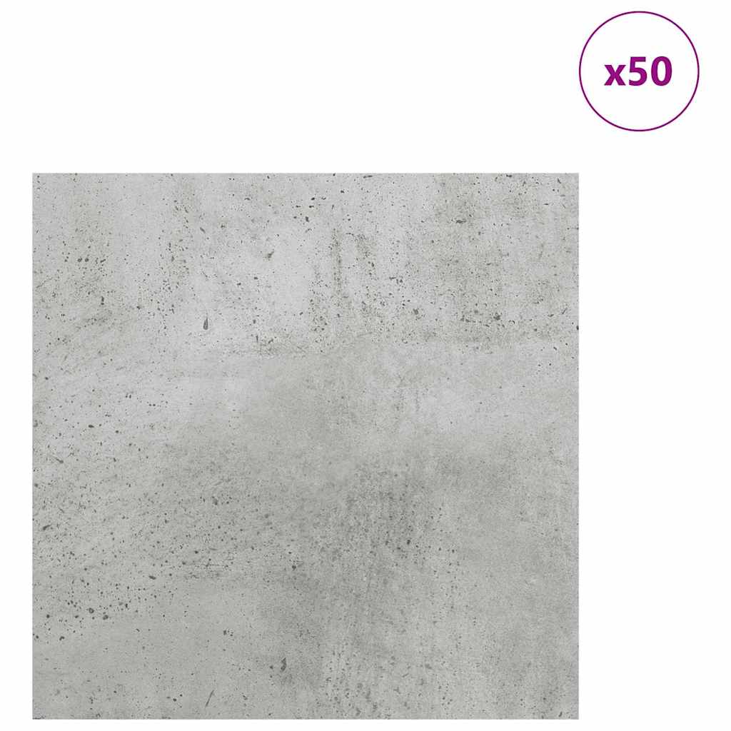 Decor Panels 50 pcs Concrete Grey 30 x 30 x 0.27 cm