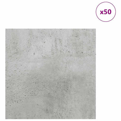 Decor Panels 50 pcs Concrete Grey 30 x 30 x 0.27 cm
