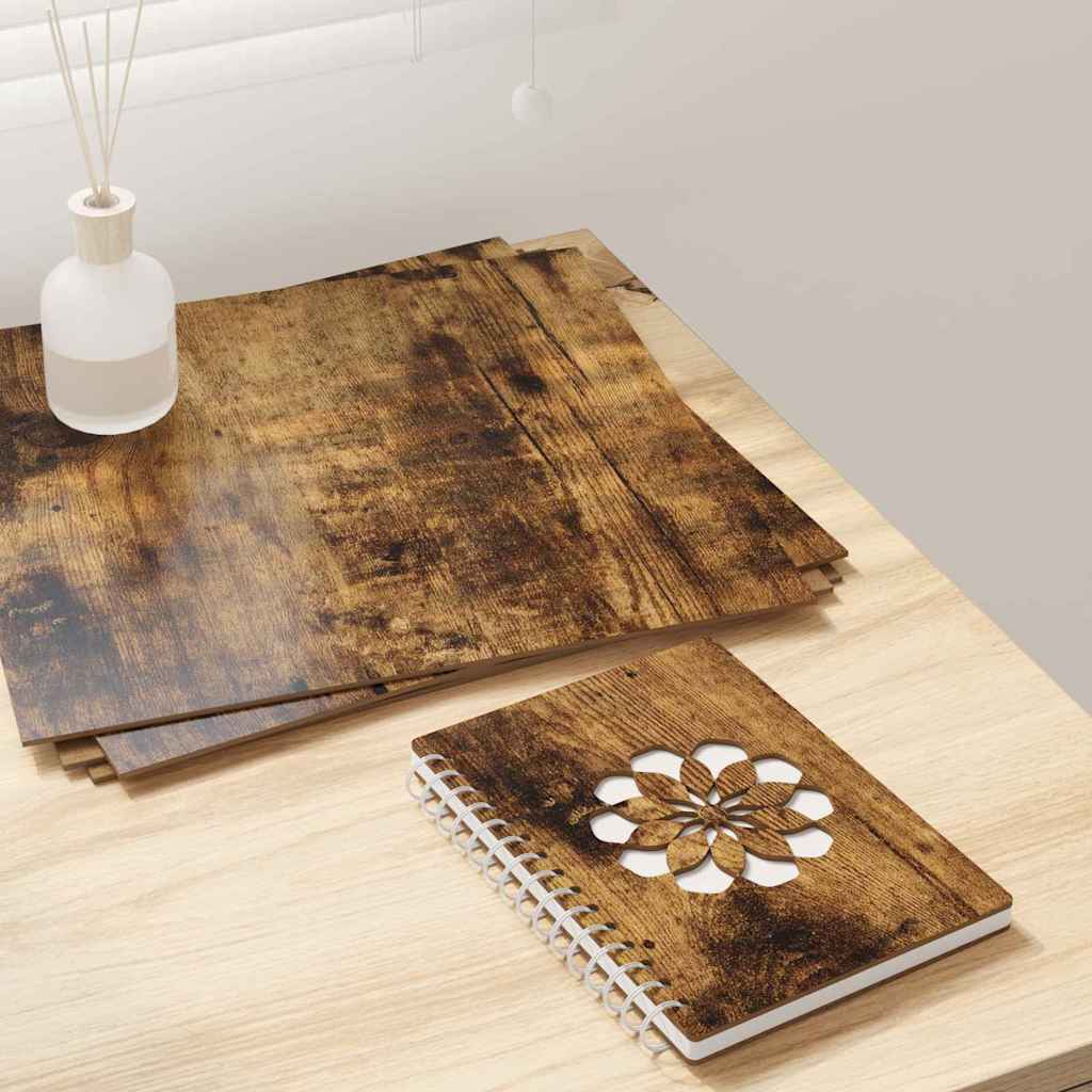Decor Panels 50 pcs Smoked Oak 30 x 30 x 0.27 cm