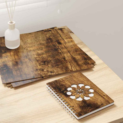 Decor Panels 50 pcs Smoked Oak 30 x 30 x 0.27 cm