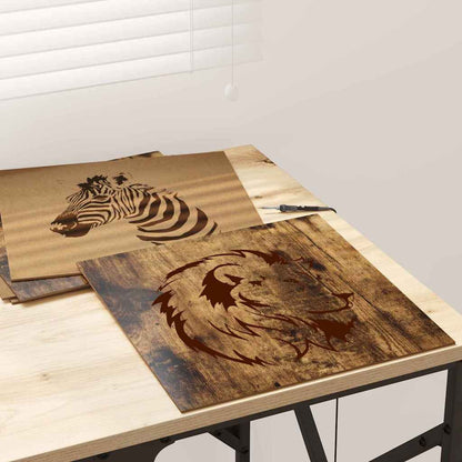 Decor Panels 50 pcs Smoked Oak 30 x 30 x 0.27 cm