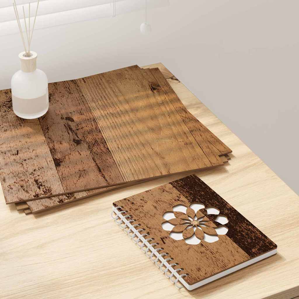 Decor Panels 50 pcs Old Wood 30 x 30 x 0.27 cm Engineered Wood