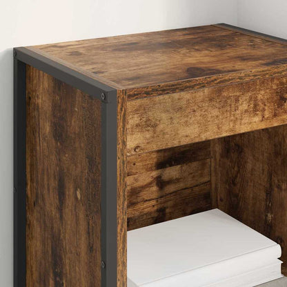 Book Cabinet Smoke Oak 40 x 30 x 86.5 cm Engineered Wood