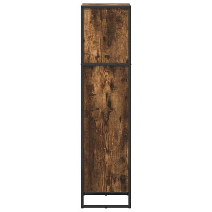 Book Cabinet Smoke Oak 40 x 30 x 121 cm Engineered Wood