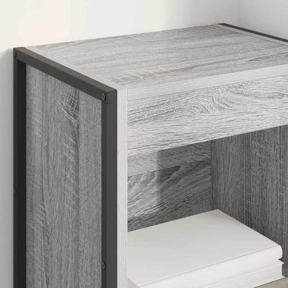 Book Cabinet Grey Sonoma 40 x 30 x 121 cm Engineered Wood