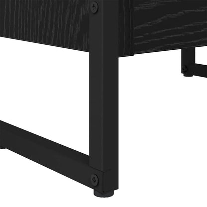 Book Cabinet Black Oak 40 x 30 x 155 cm Engineered Wood