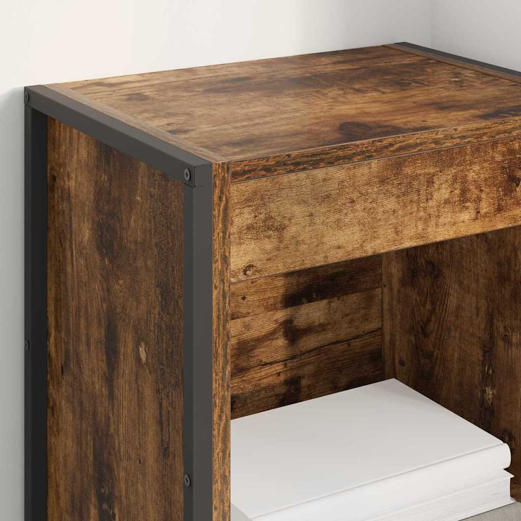Book Cabinet Smoke Oak 40 x 30 x 155 cm Engineered Wood